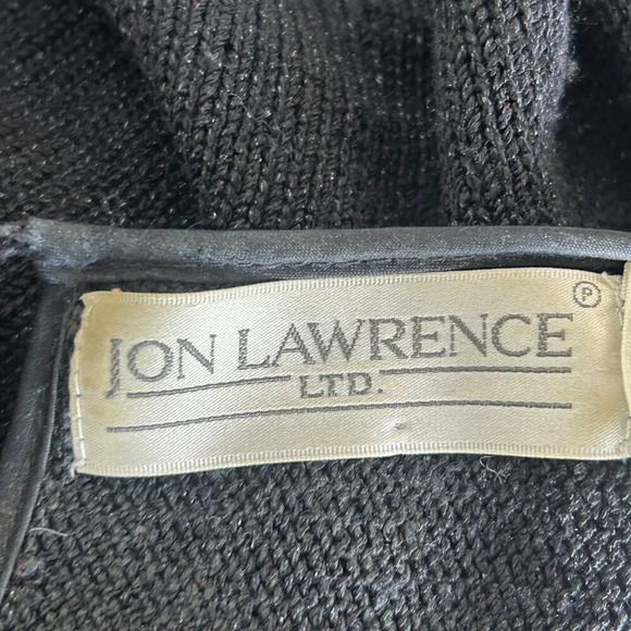 Jon Lawrence Vintage Black Angora Blend Sweater Size Large - Picture 4 of 10